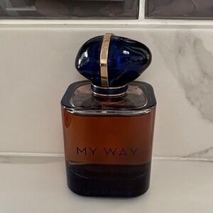 Giorgio Armani My Way with Blue Cap and Amber Bottle